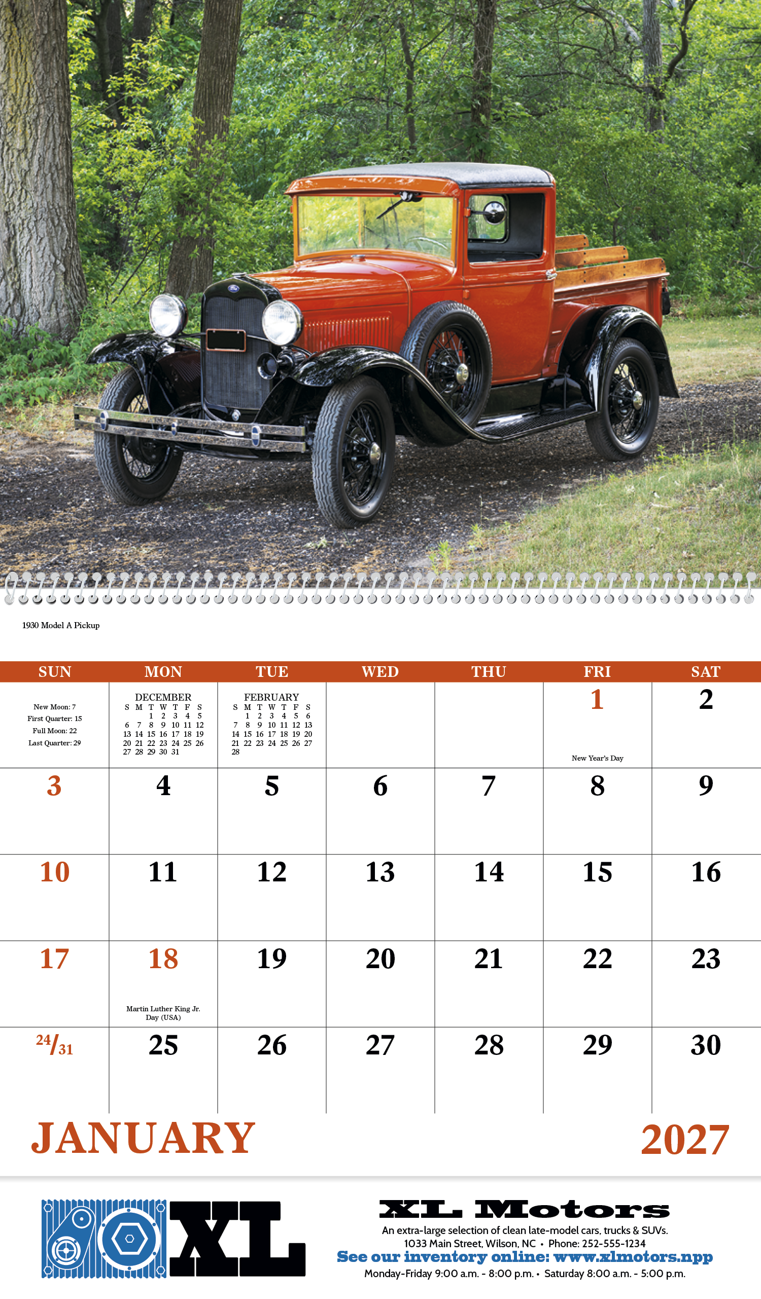 Good Value™ Treasured Trucks - Spiral Calendar 49